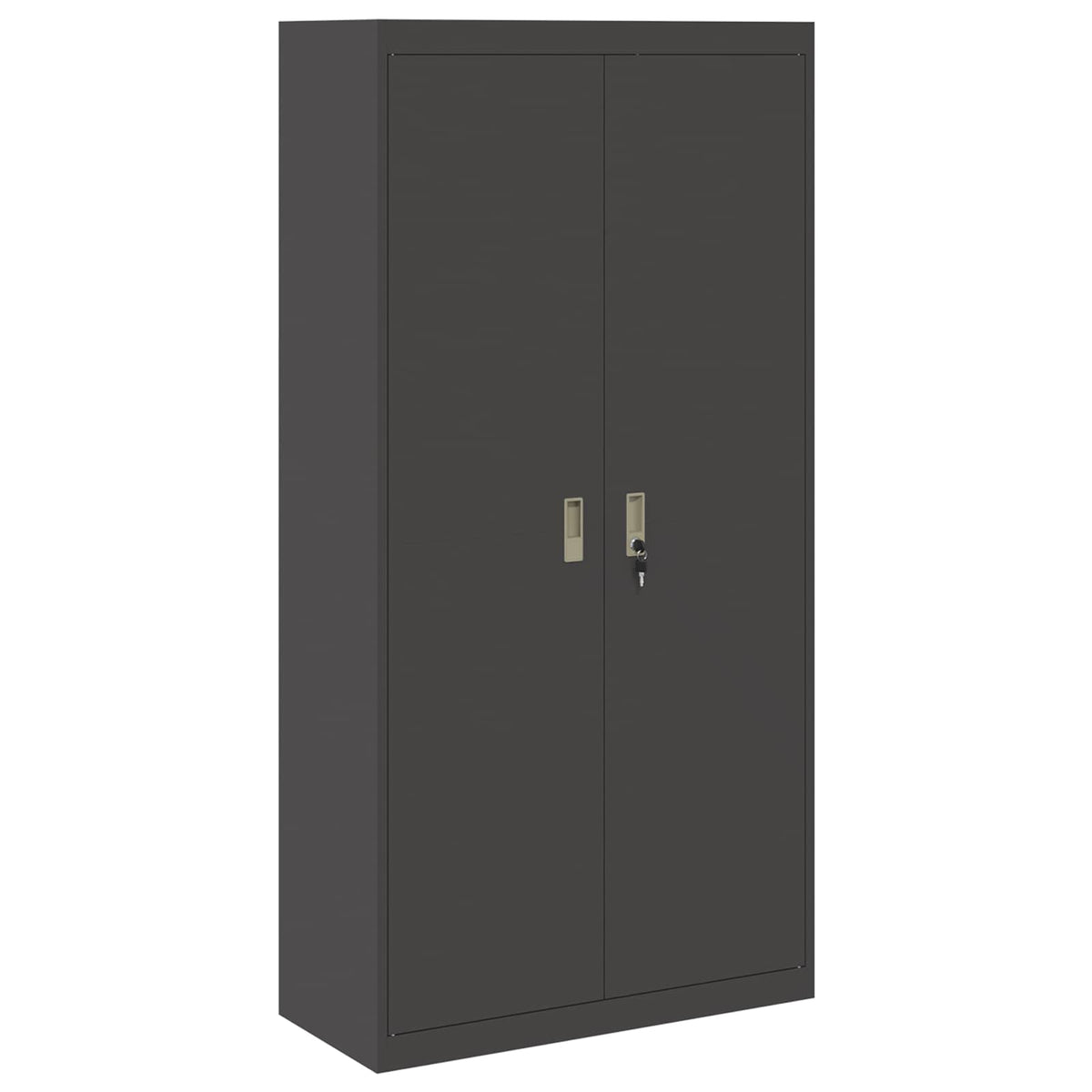 Storage Cabinet Black 90 x 40 x 180 cm Steel