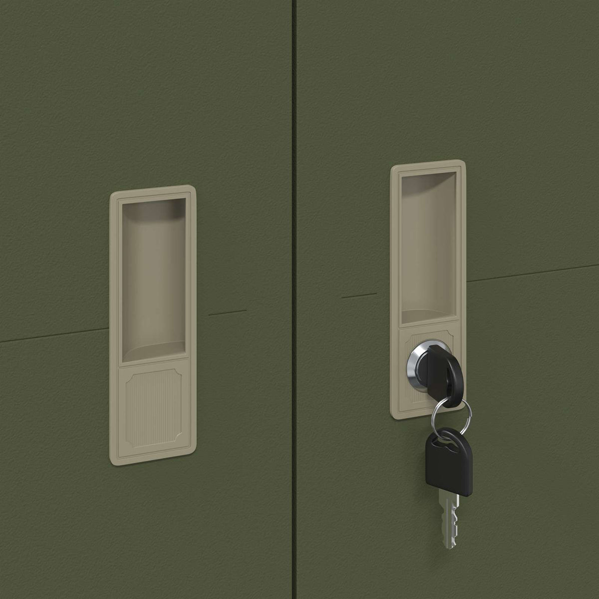 Storage Cabinet Olive Green 60 x 40 x180 cm Steel
