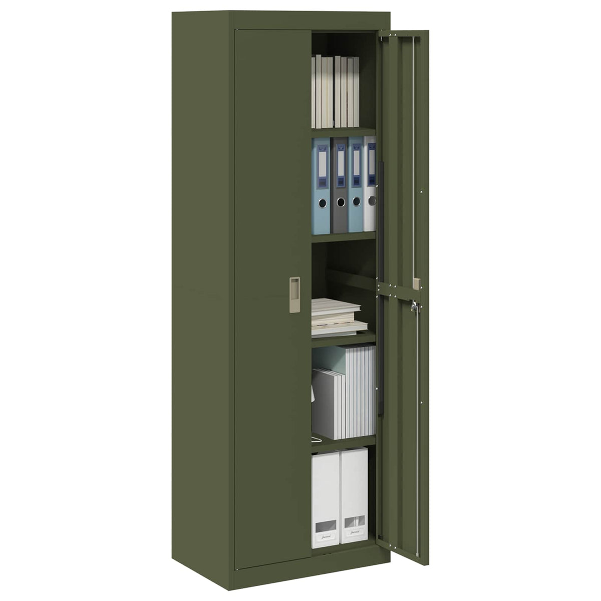 Storage Cabinet Olive Green 60 x 40 x180 cm Steel