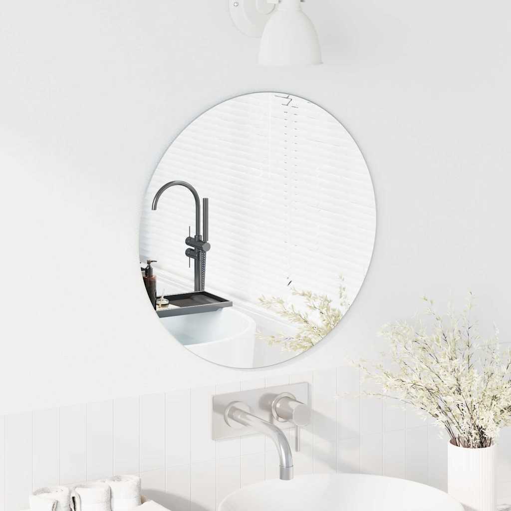 Wall Mirror Round Ø 50 cm Tempered Glass
