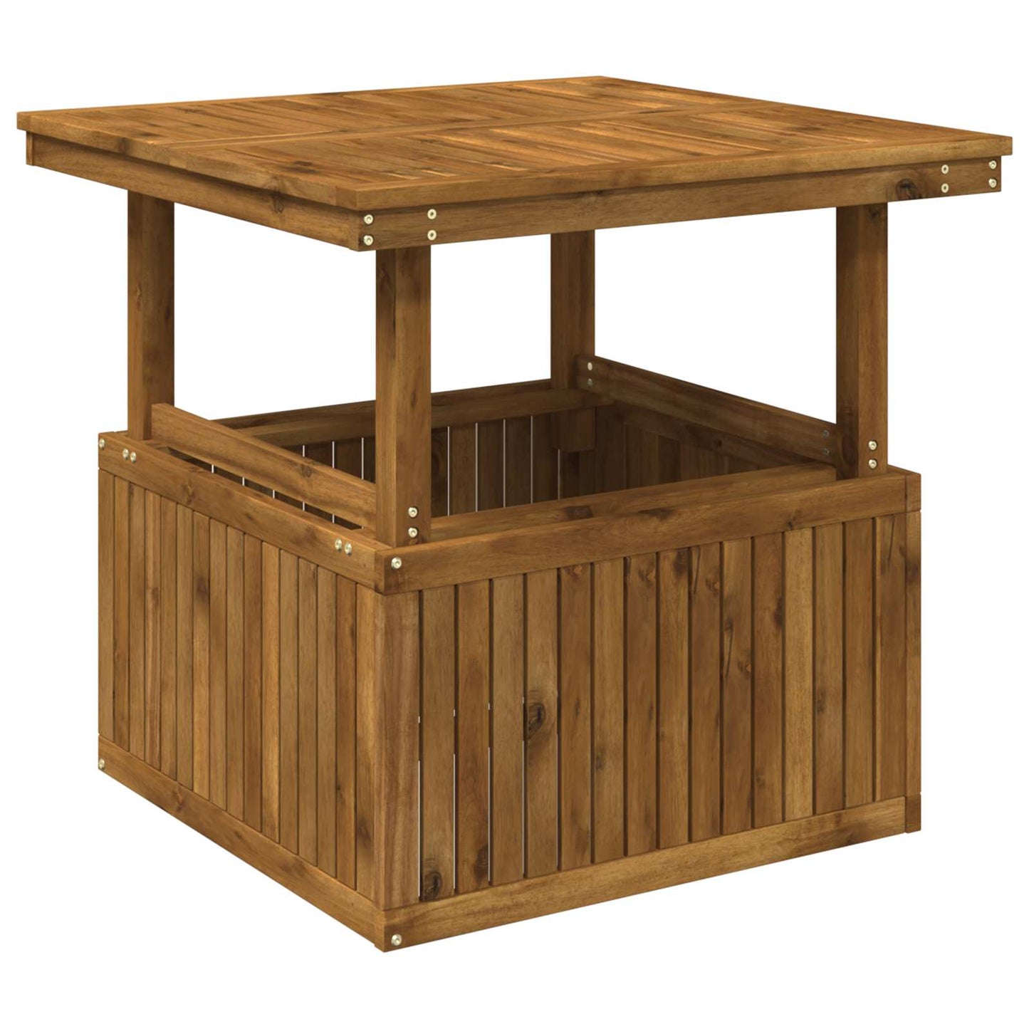 Garden Coffee Table Solid Acacia Wood Height Adjustable Natural