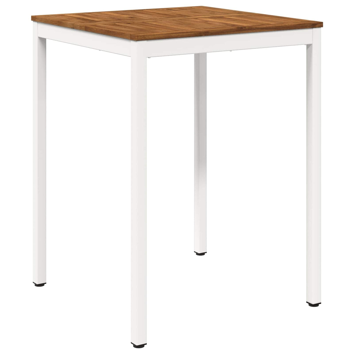 Garden Bar Table NAARDEN Natural and White 80 x 80.5 x 105 cm