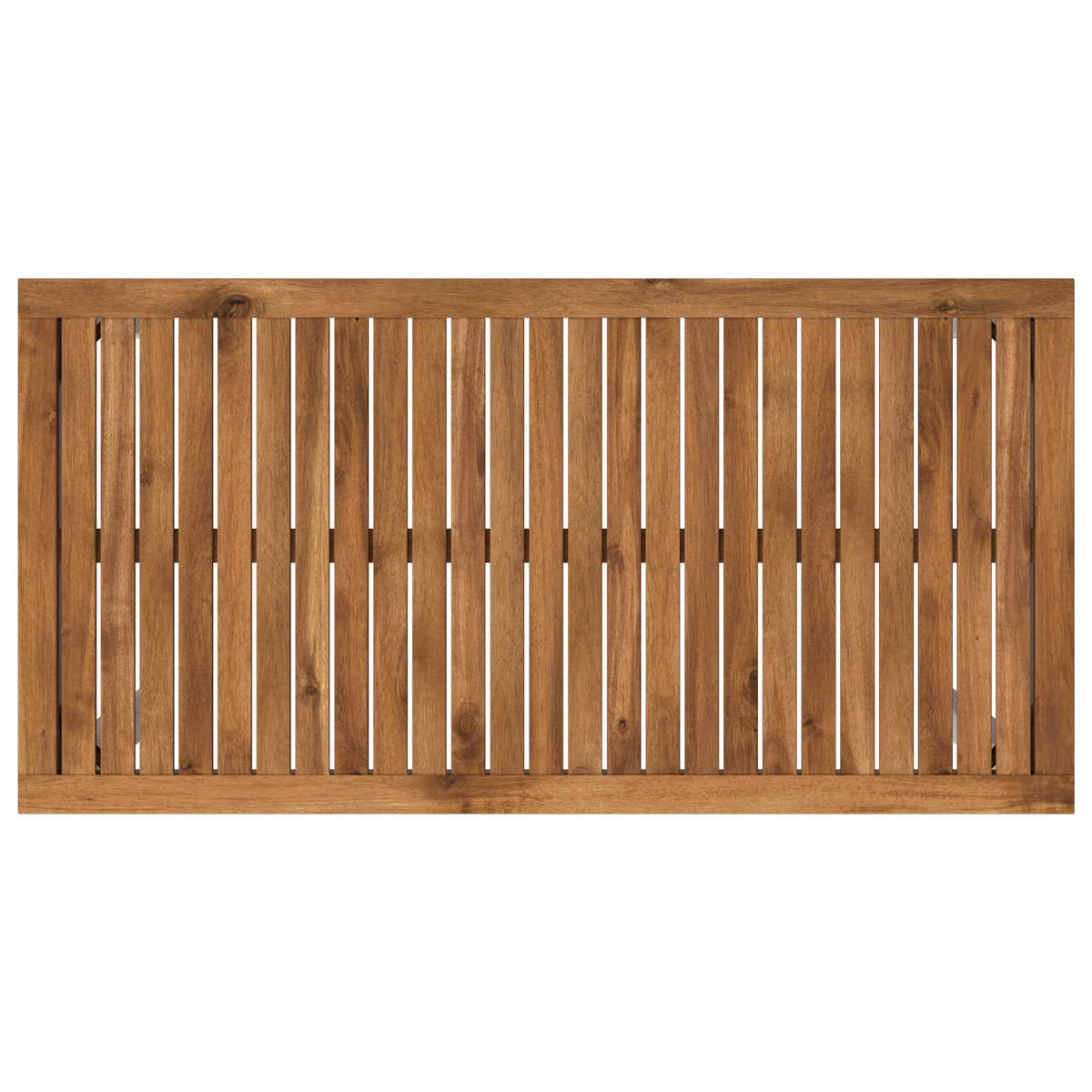 Garden Bar Table NAARDEN Natural and White 108.5 x 55 x 105 cm