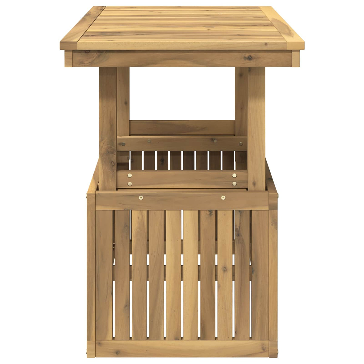Garden Coffee Table Solid Acacia Wood Height Adjustable LAREN