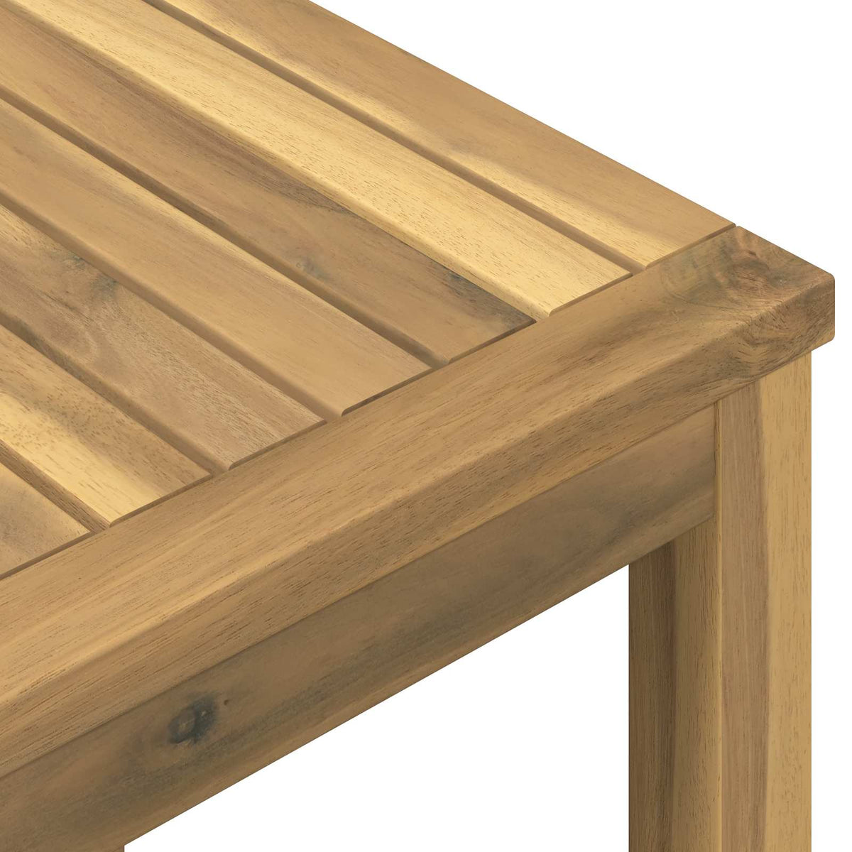 Garden Bar Table LAREN Whitewash 180 x 88.5 x 105 cm