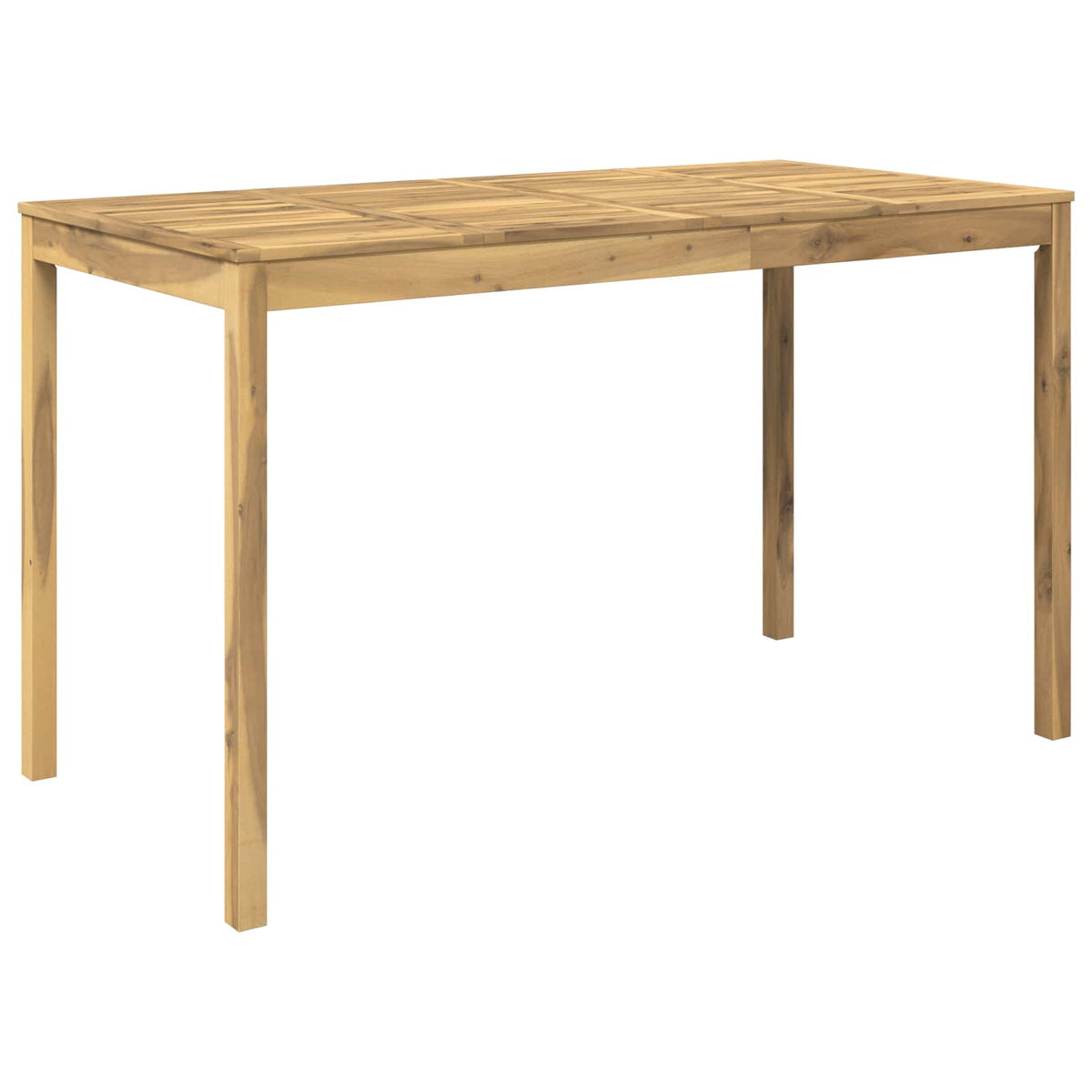 Garden Bar Table LAREN Whitewash 180 x 88.5 x 105 cm