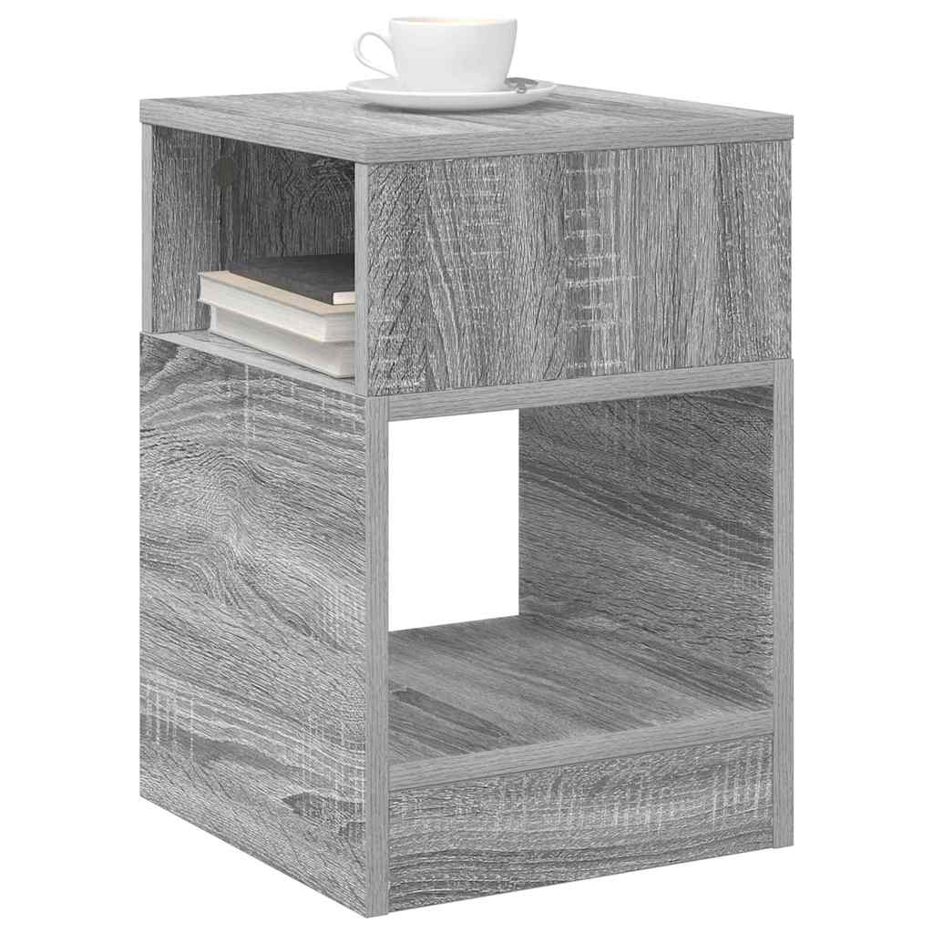 End Table Grey Sonoma 30.5 x 30 x 45 cm Engineered Wood