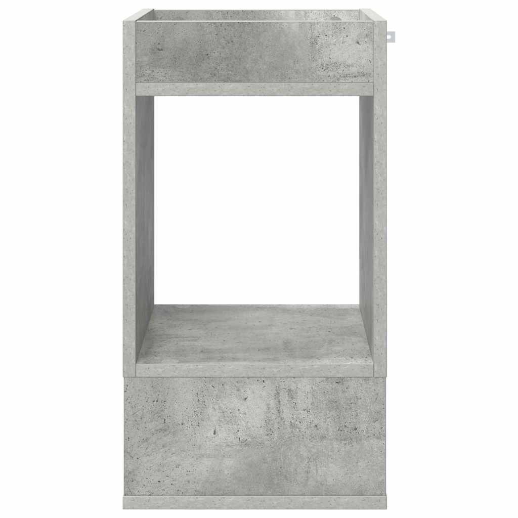 End Table 2 pcs Concrete Grey 30 x 30 x 56 cm Engineered Wood