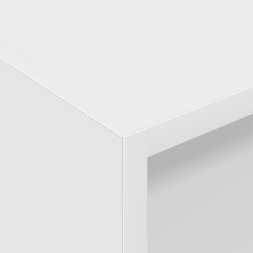 Record Cabinet White 78.5 x 35 x 45 cm Engineered Wood