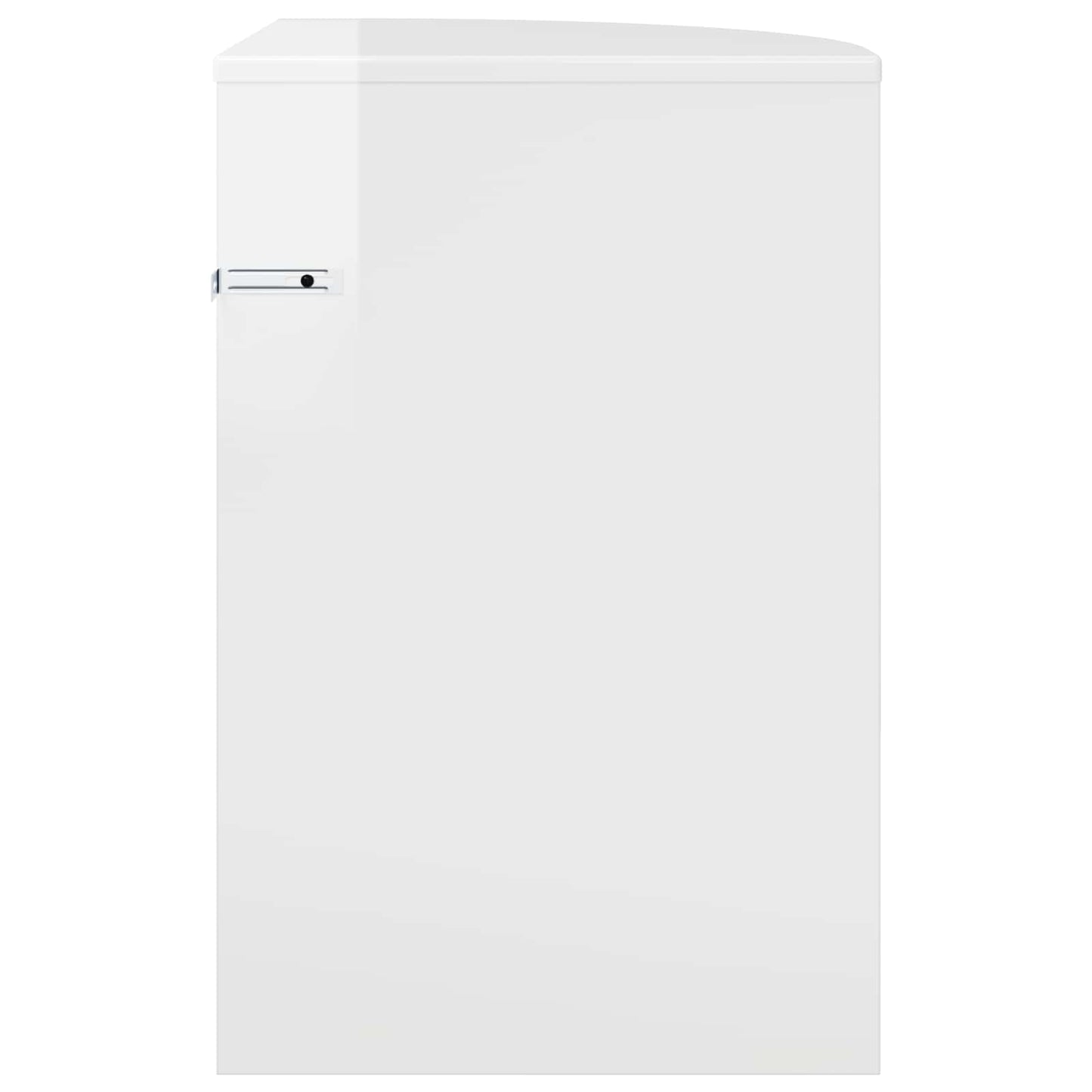 End Table High Gloss White 39.7 x 39.7 x 60 cm Engineered Wood