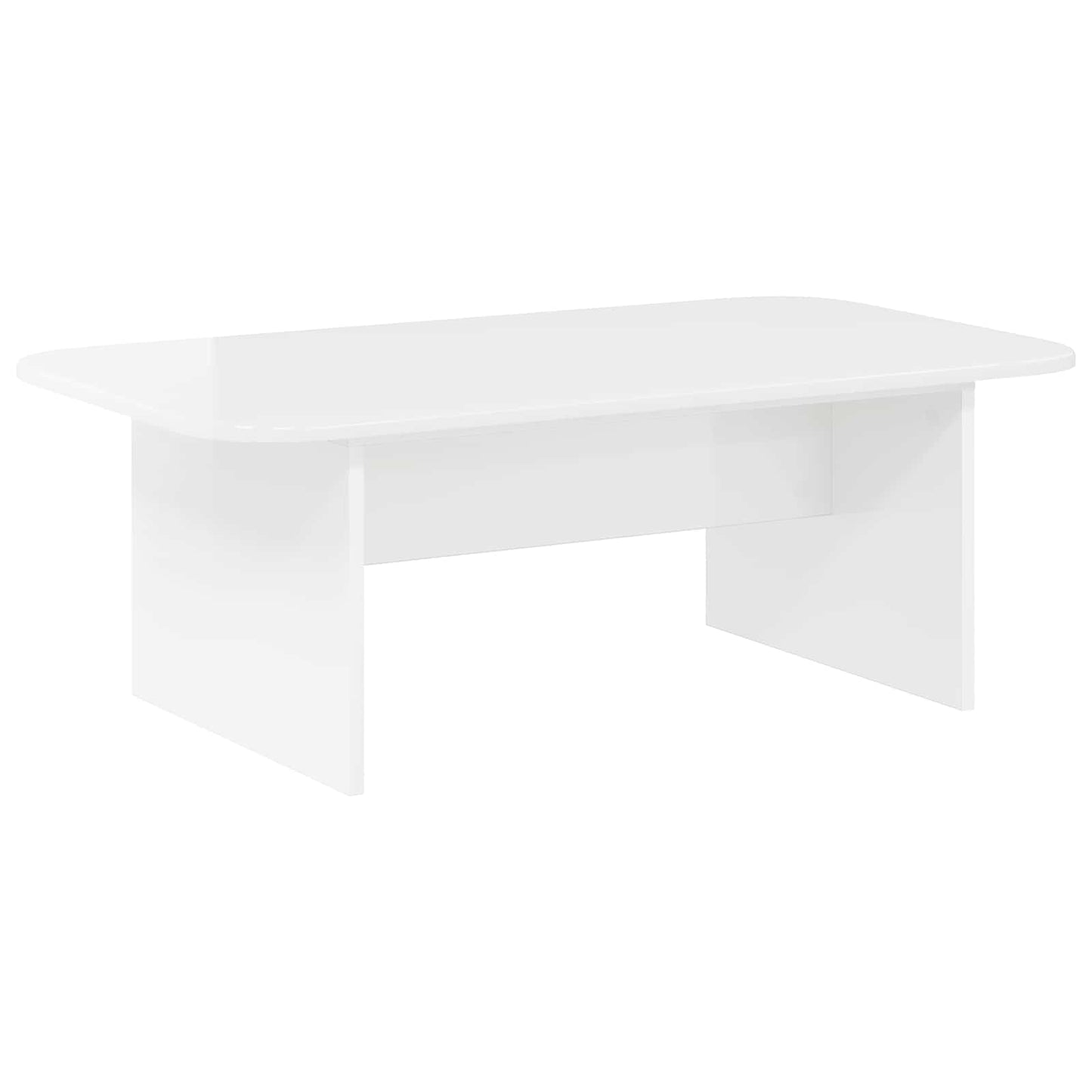 Coffee Table High Gloss White 93 x 53 x 33 cm Engineered Wood