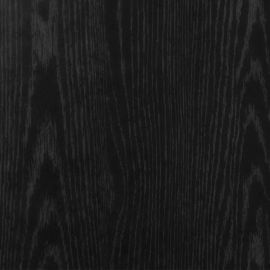 End Table Black Oak 44.5 x 45 x 55 cm Engineered Wood