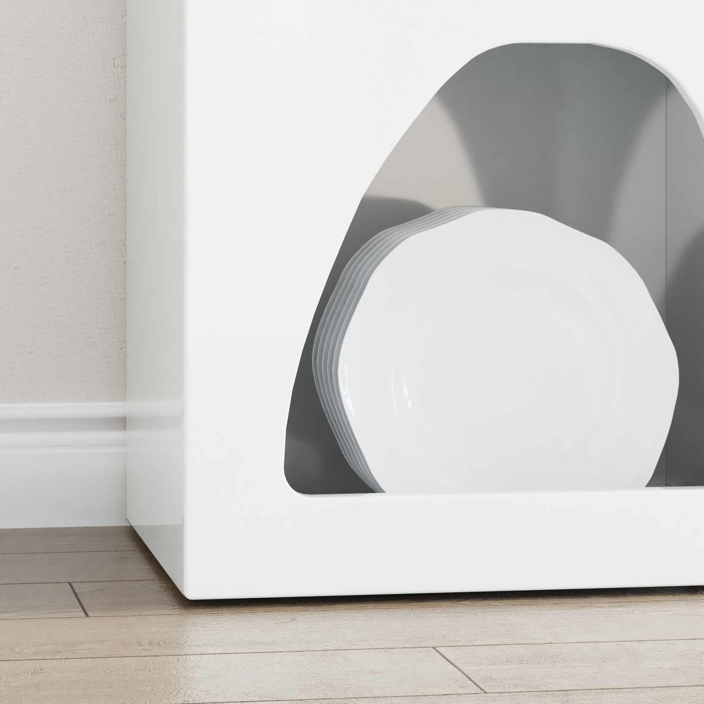 Sideboard ELST High Gloss White 40 x 35 x 100.5 cm