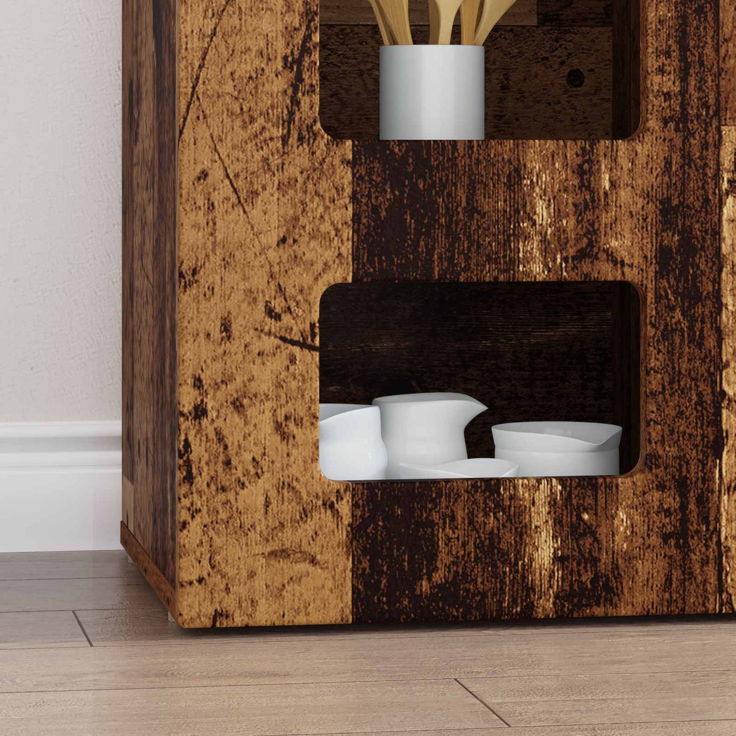 Sideboard ELST Old Wood 100 x 35 x 59 cm Engineered Wood