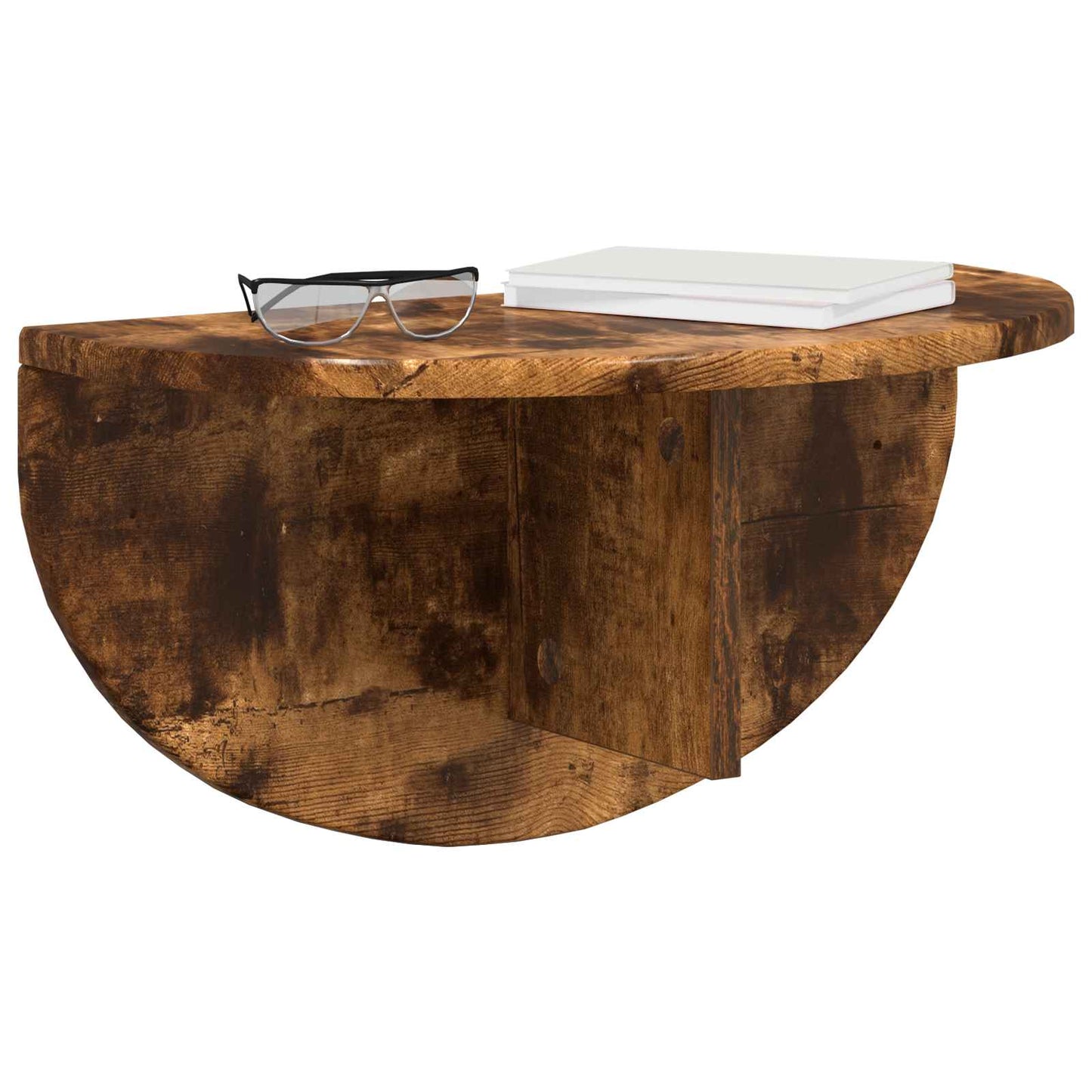 Wall Shelf Wall-Mounted Smoked Oak 48 x 24 x 24 cm