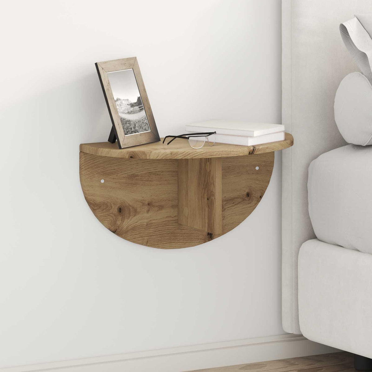 Wall Shelf 2 pcs Artisan Oak 48 x 24 x 24 cm Engineered Wood