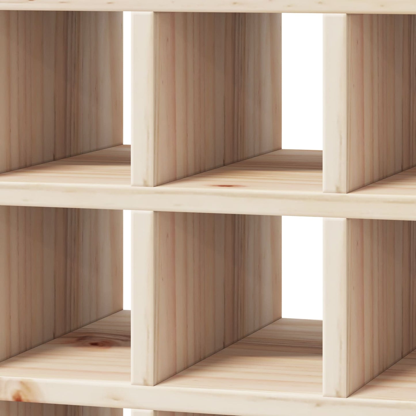 Wine Rack 2 pcs Natural 56 x 25 x 56 cm Solid Pine Wood