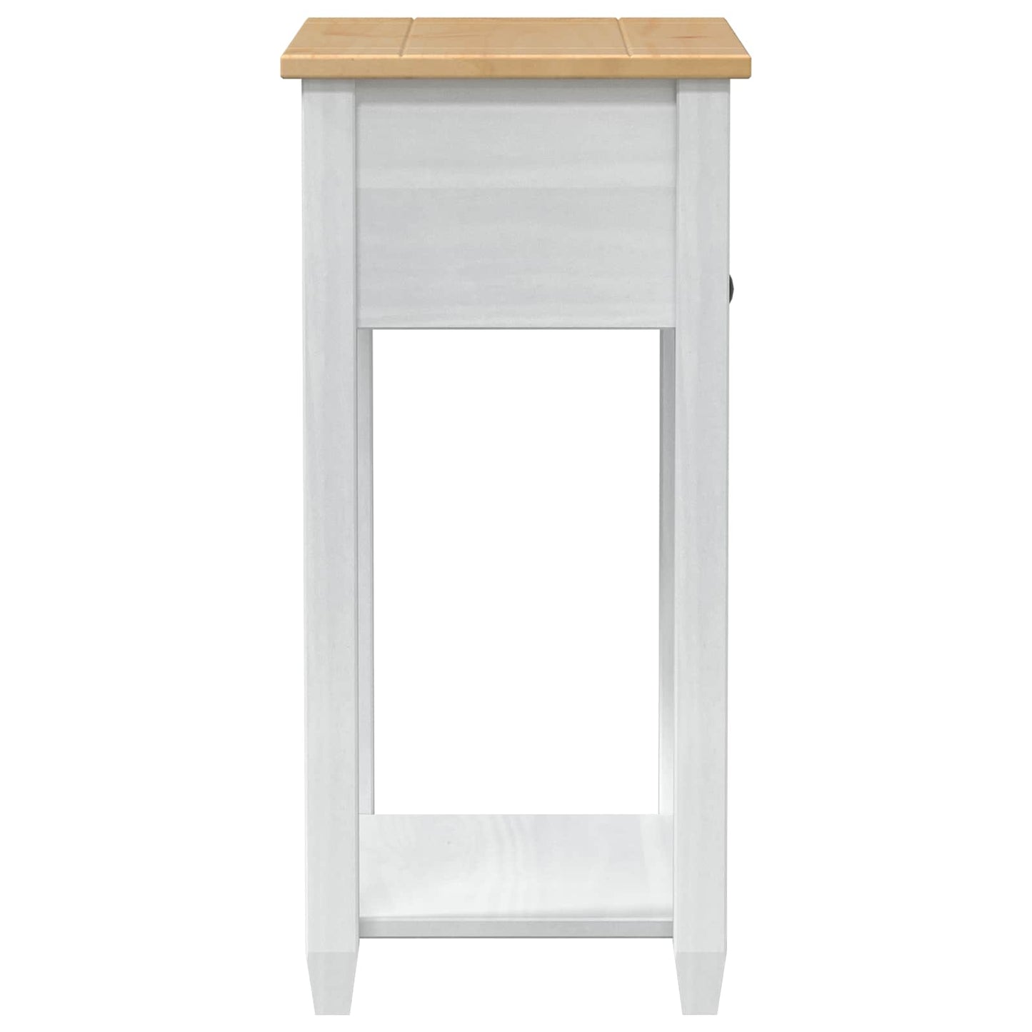 Console table White 55 x 35 x 73 cm Solid Pine Wood