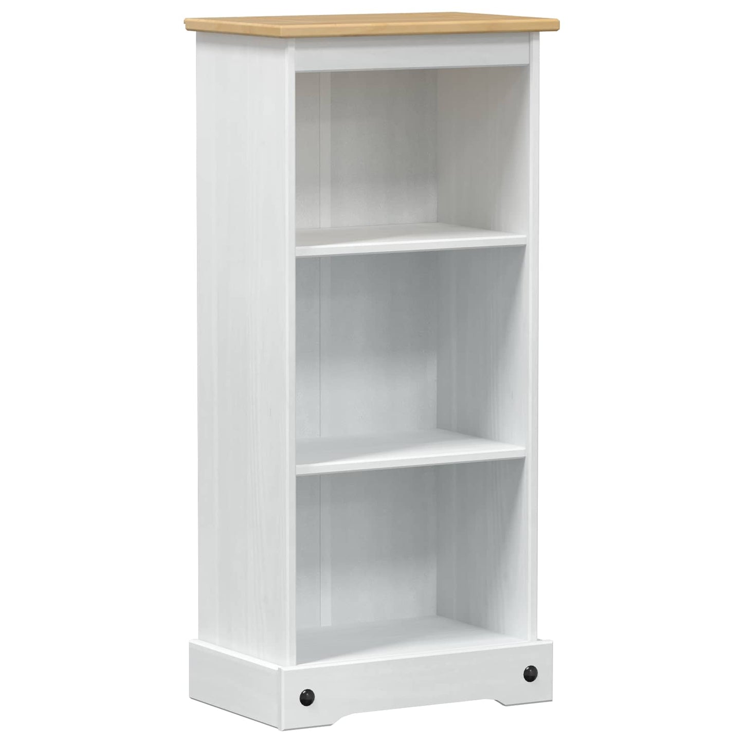 Bookcase 46 x 29 x 100 cm Solid Pine Wood White