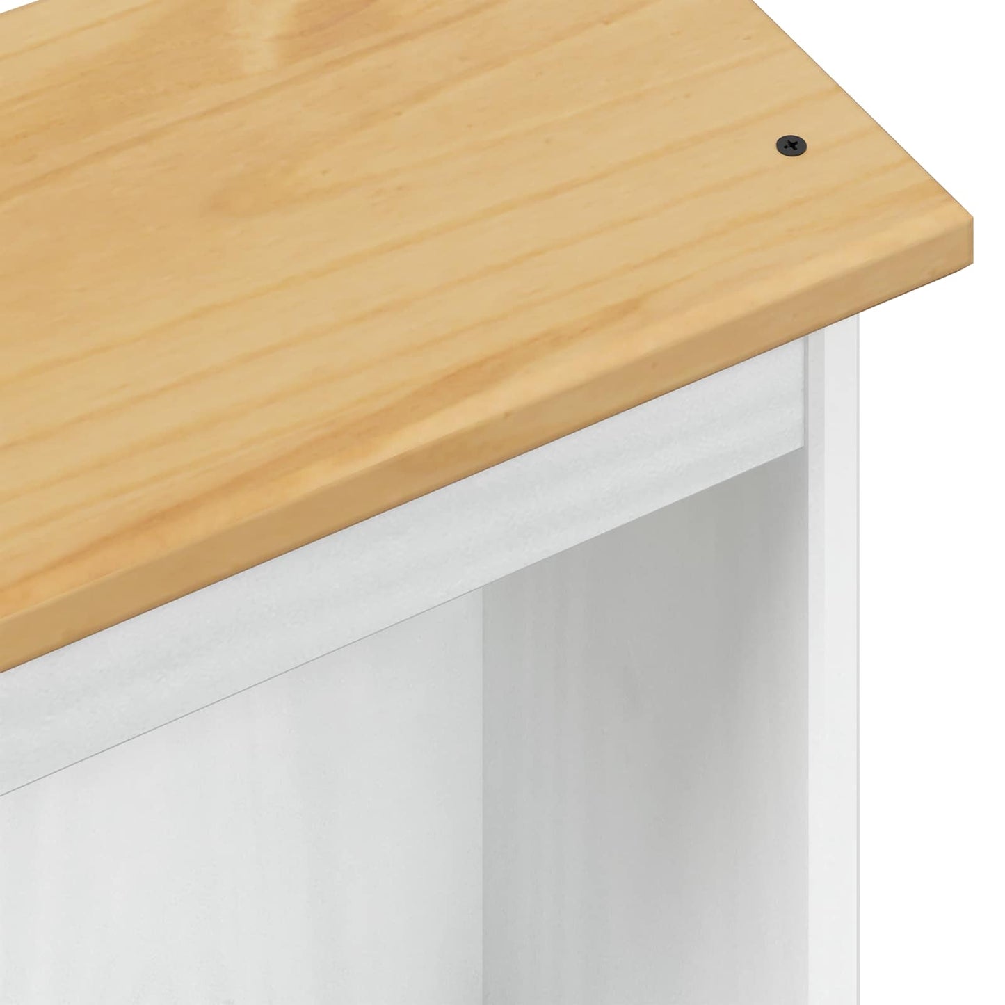 Bookcase 46 x 20 x 170 cm Solid Pine Wood White