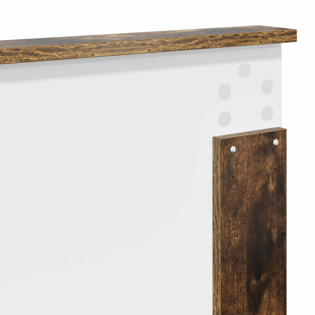 Bed Frame Smoked Oak 140 x 200 cm Engineered Wood