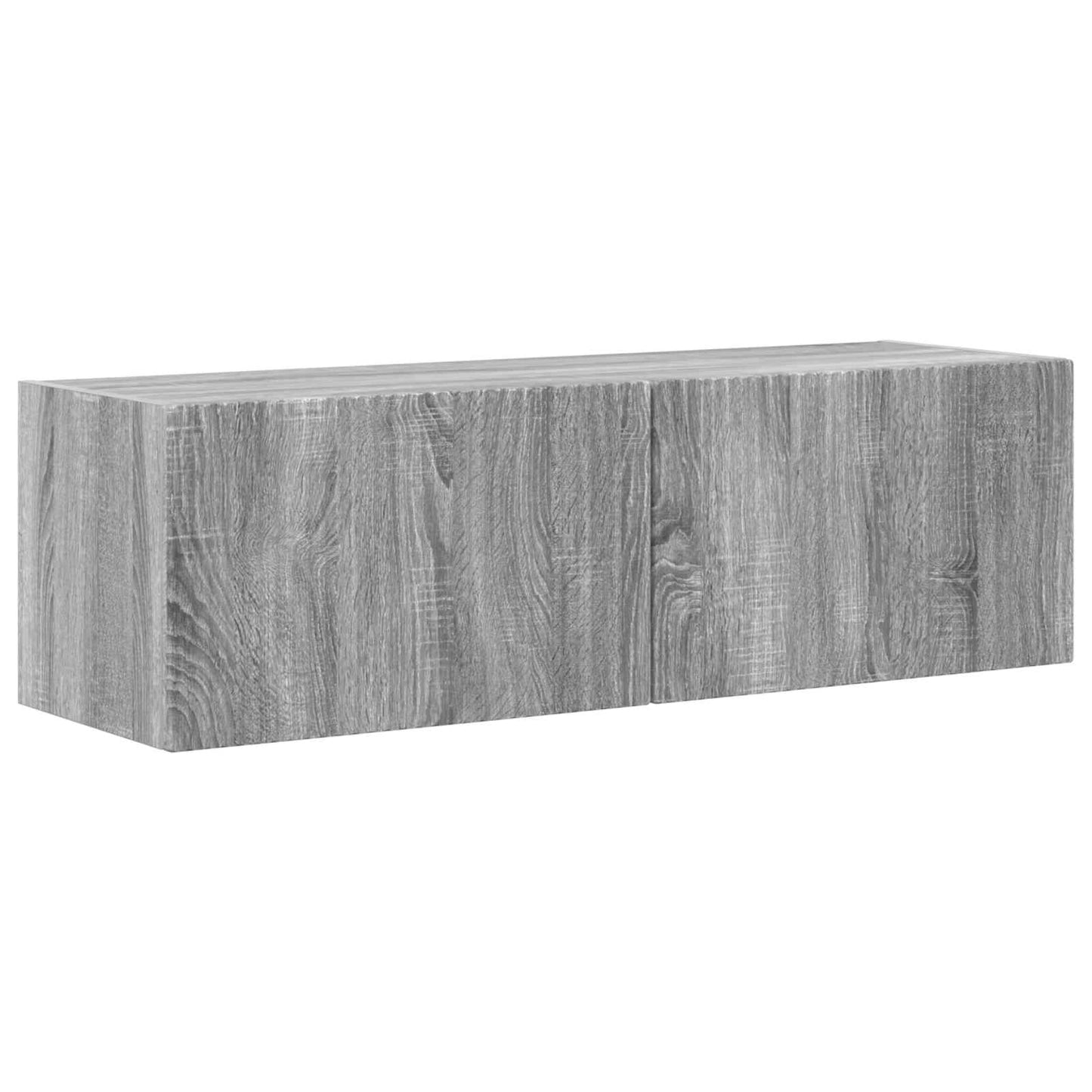 TV Wall Cabinet Set 4 pcs Grey Sonoma Engineered Wood