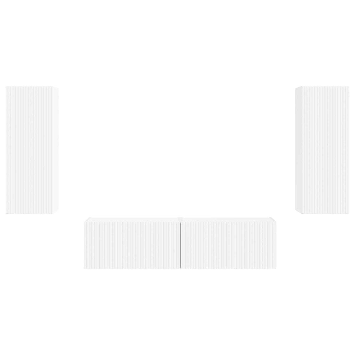 TV Cabinet Set 2 pcs 29.5 x 31 x 80 cm White