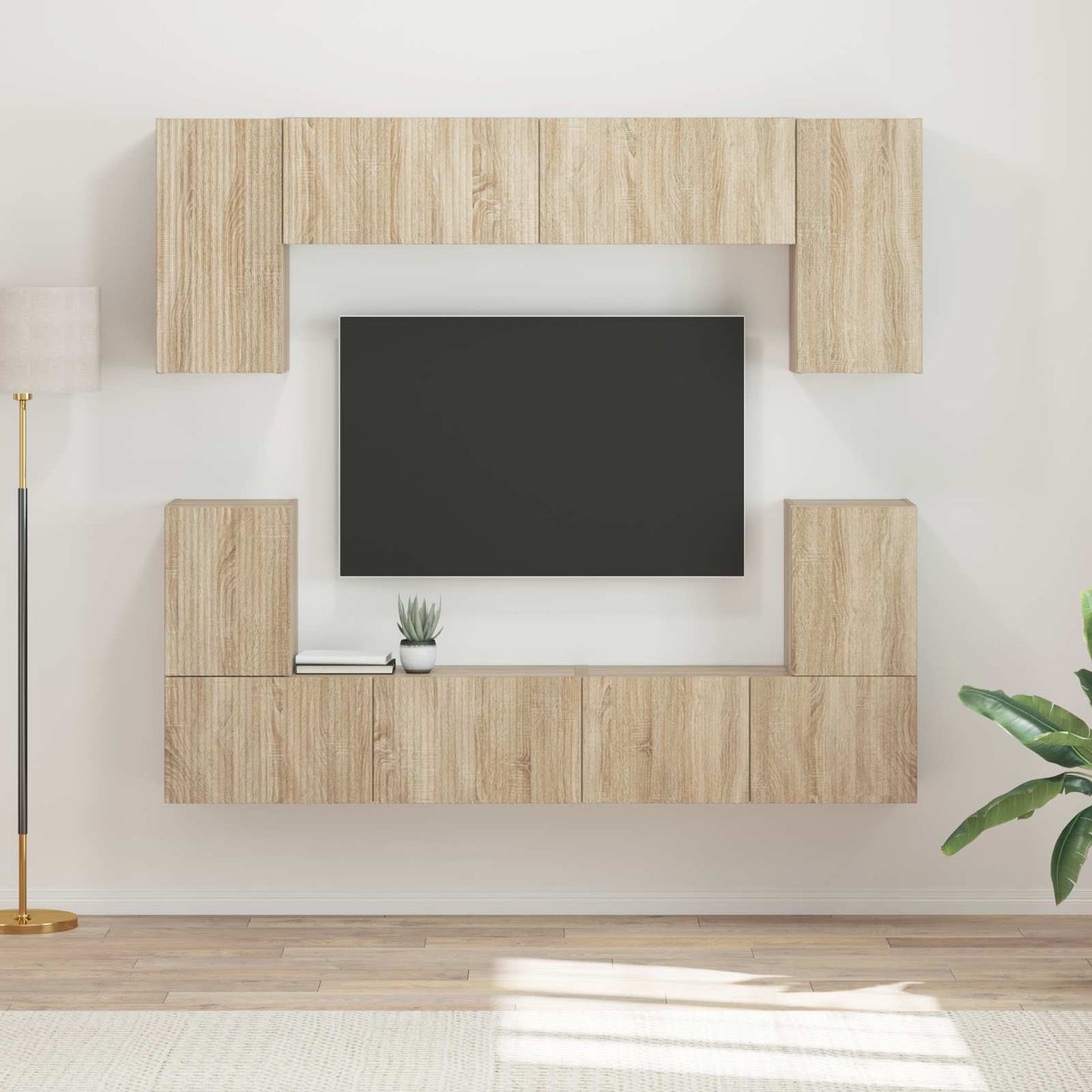 TV Cabinet Set 5 pcs Sonoma Oak Engineered Wood