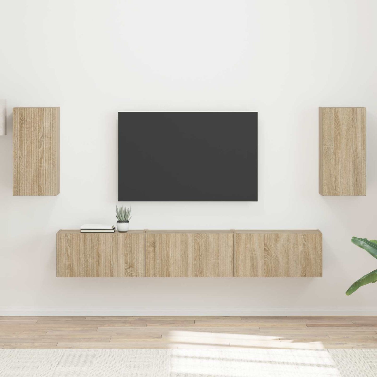 TV Cabinet Set 5 pcs Sonoma Oak Engineered Wood