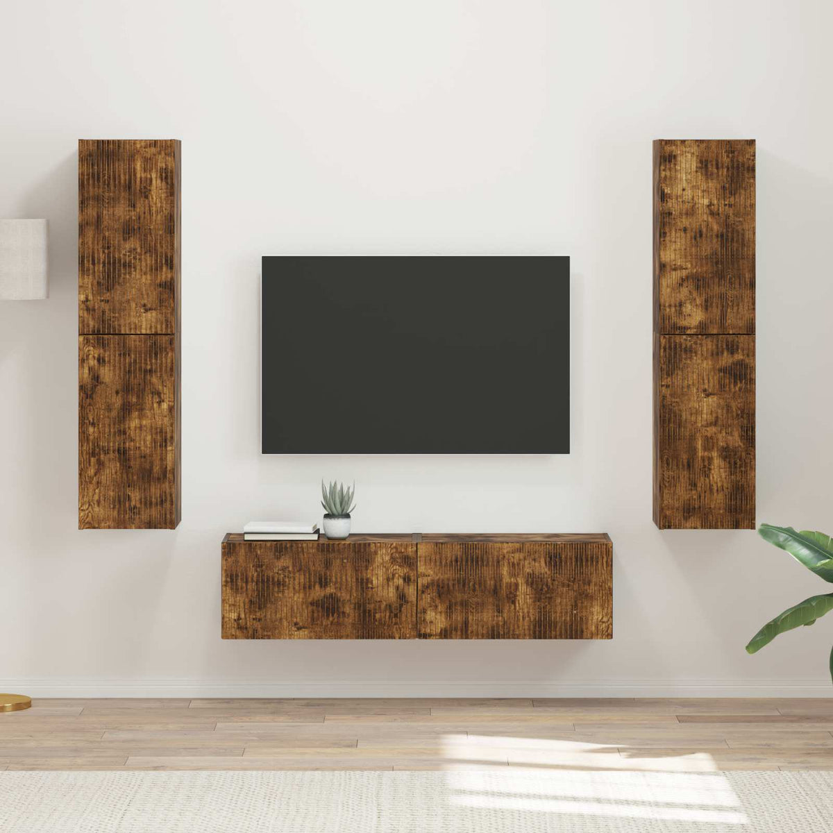 TV Cabinet Set 6 pcs 31 x 30 x 60 cm Smoked Oak