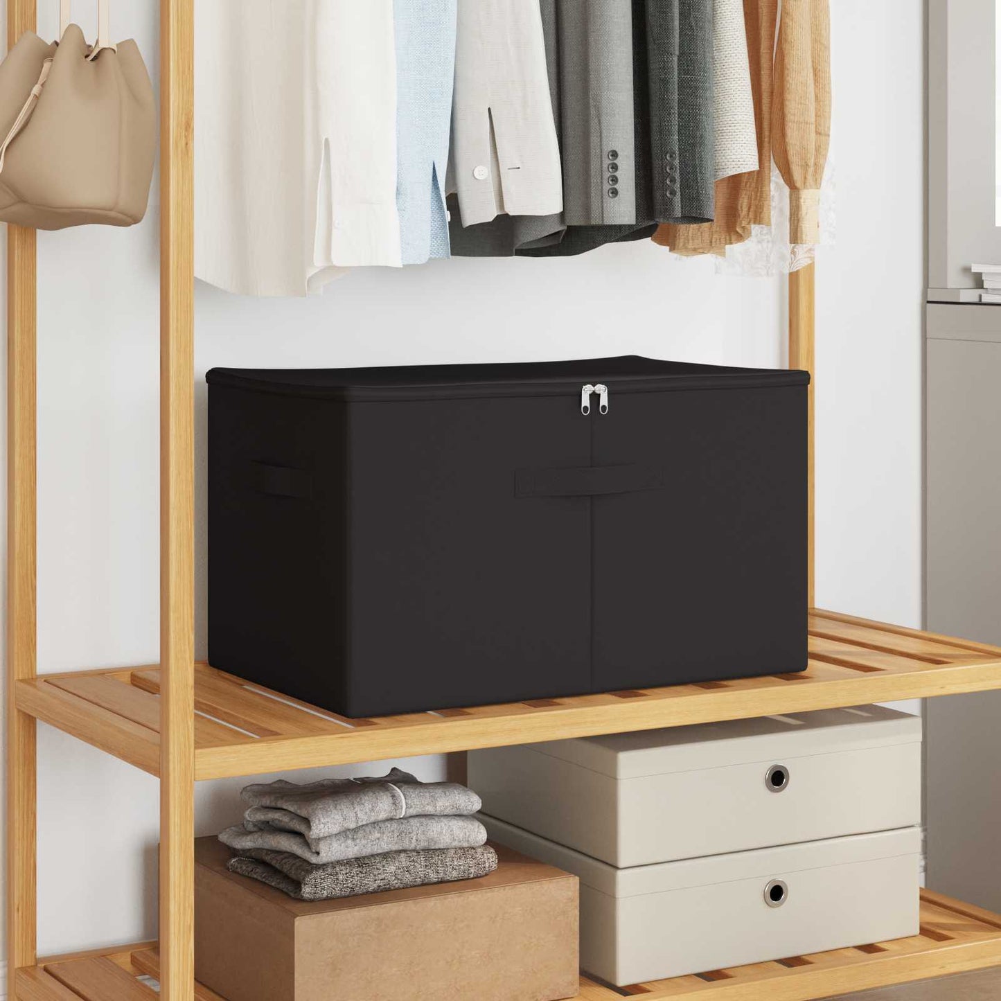 Storage Box Non-woven fabric 55 x 35 x 32 cm 61.6 L Anthracite