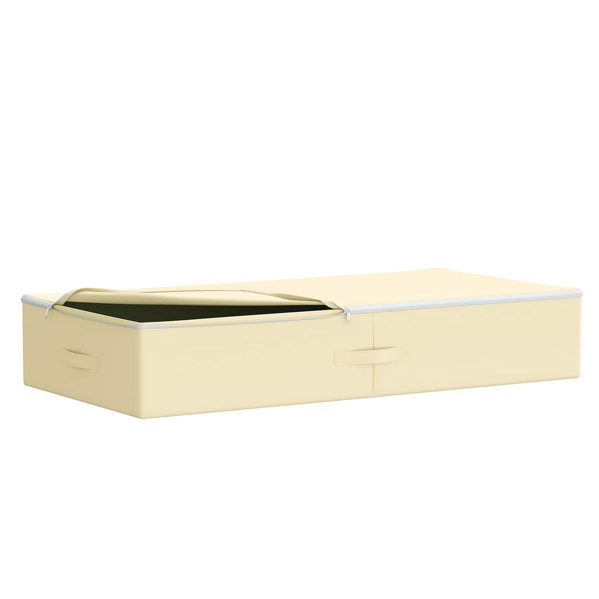 Storage Box 2 pcs Non-woven fabric 100 x 50 x 18 cm 90 L Cream