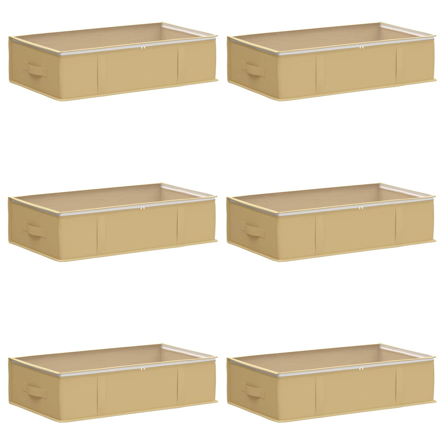 Storage Box with Transparent Top Window 6 pcs Non-woven fabric