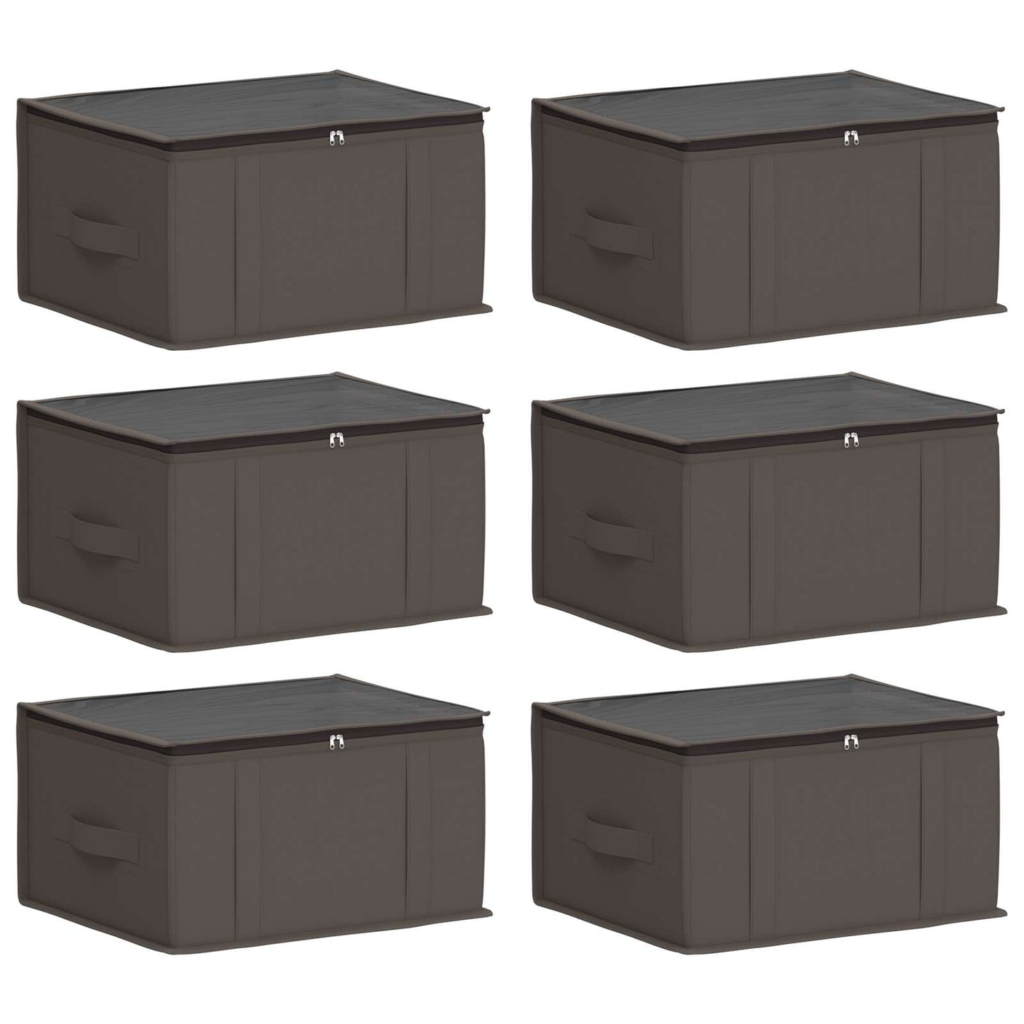 Storage Box with Transparent Top Window 6 pcs Non-woven fabric