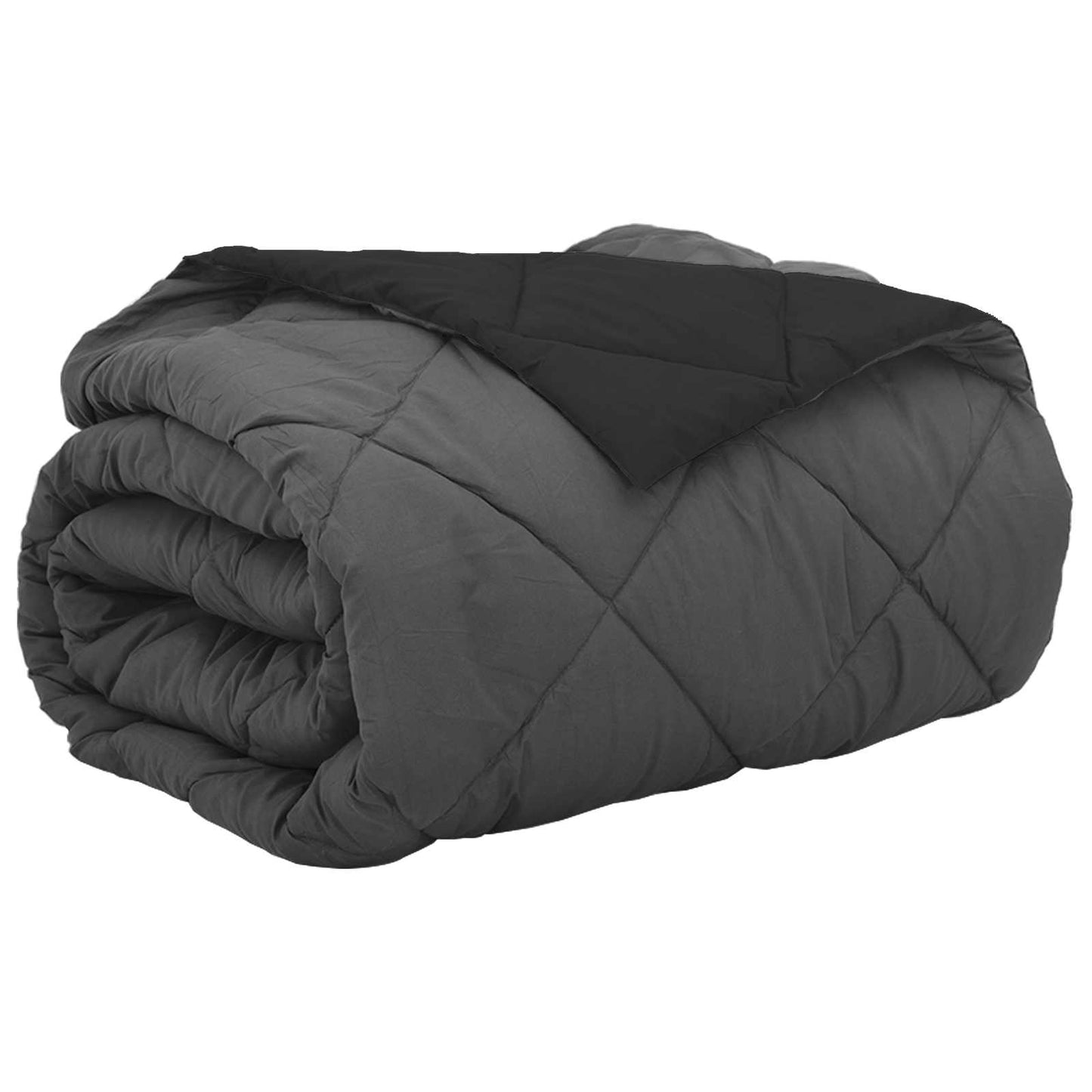 Summer Duvet 240 x 200 cm Summer 200 gsm Black and Anthracite