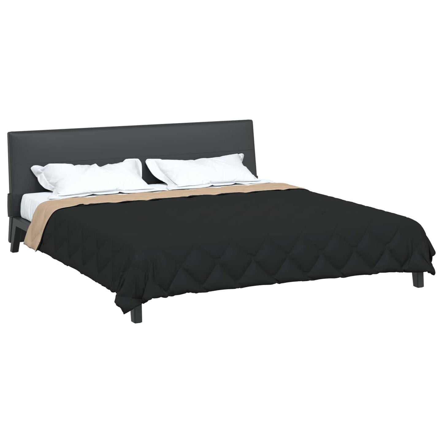 Summer Duvet 220 x 260 cm Summer 200 gsm Black and Taupe