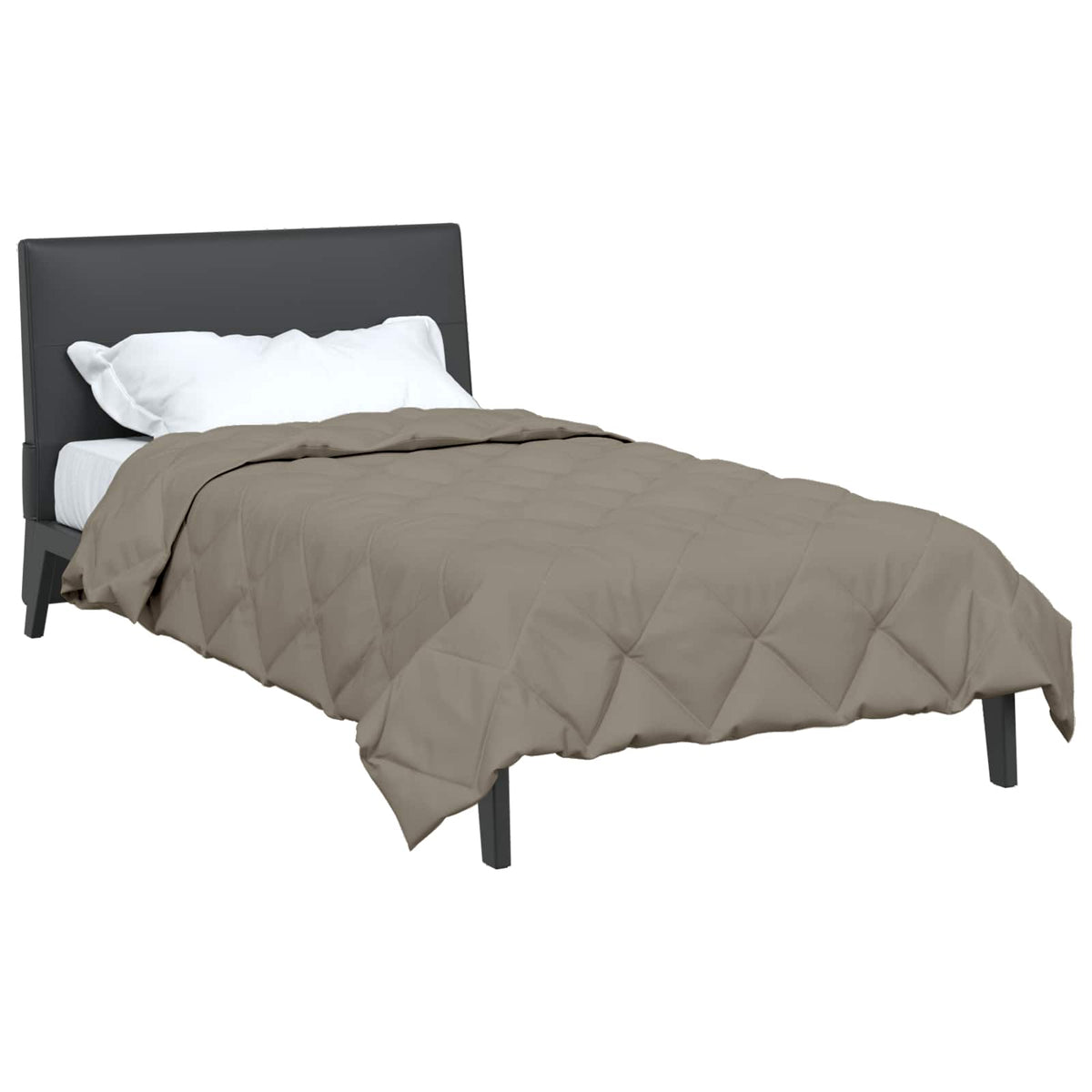 Summer Duvet 135 x 220 cm 200 gsm Microfiber Light Grey