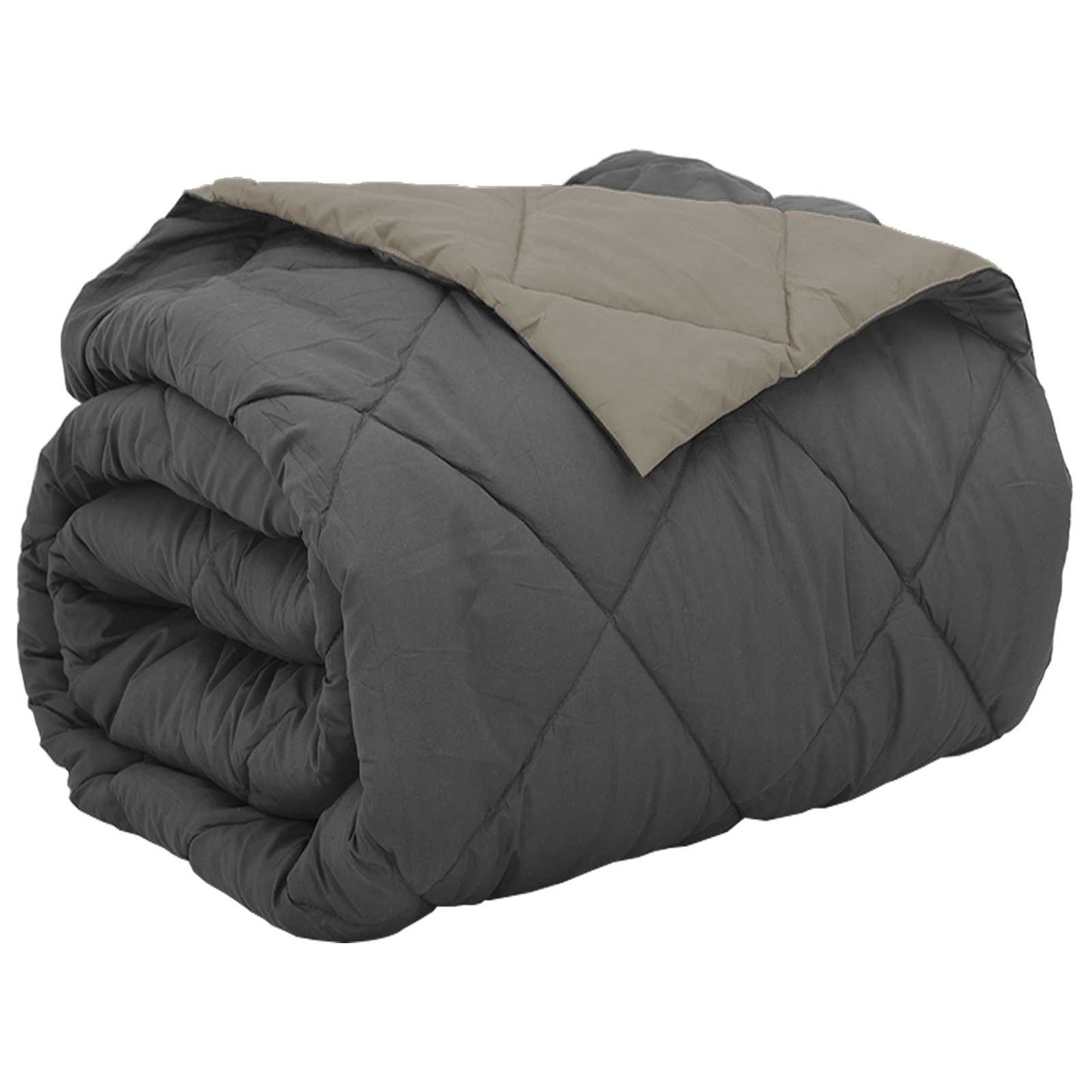Full Year Duvet Light Grey and Anthracite 200 x 220 cm