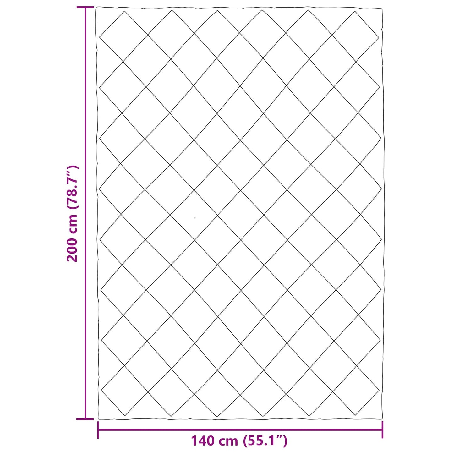 Winter Duvet 140 x 200 cm 450 gsm Microfiber (100% Polyester)
