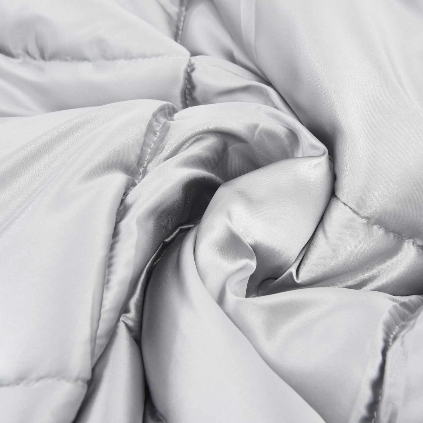 Summer Duvet Silver 220 x 240 cm Satin and Microfiber