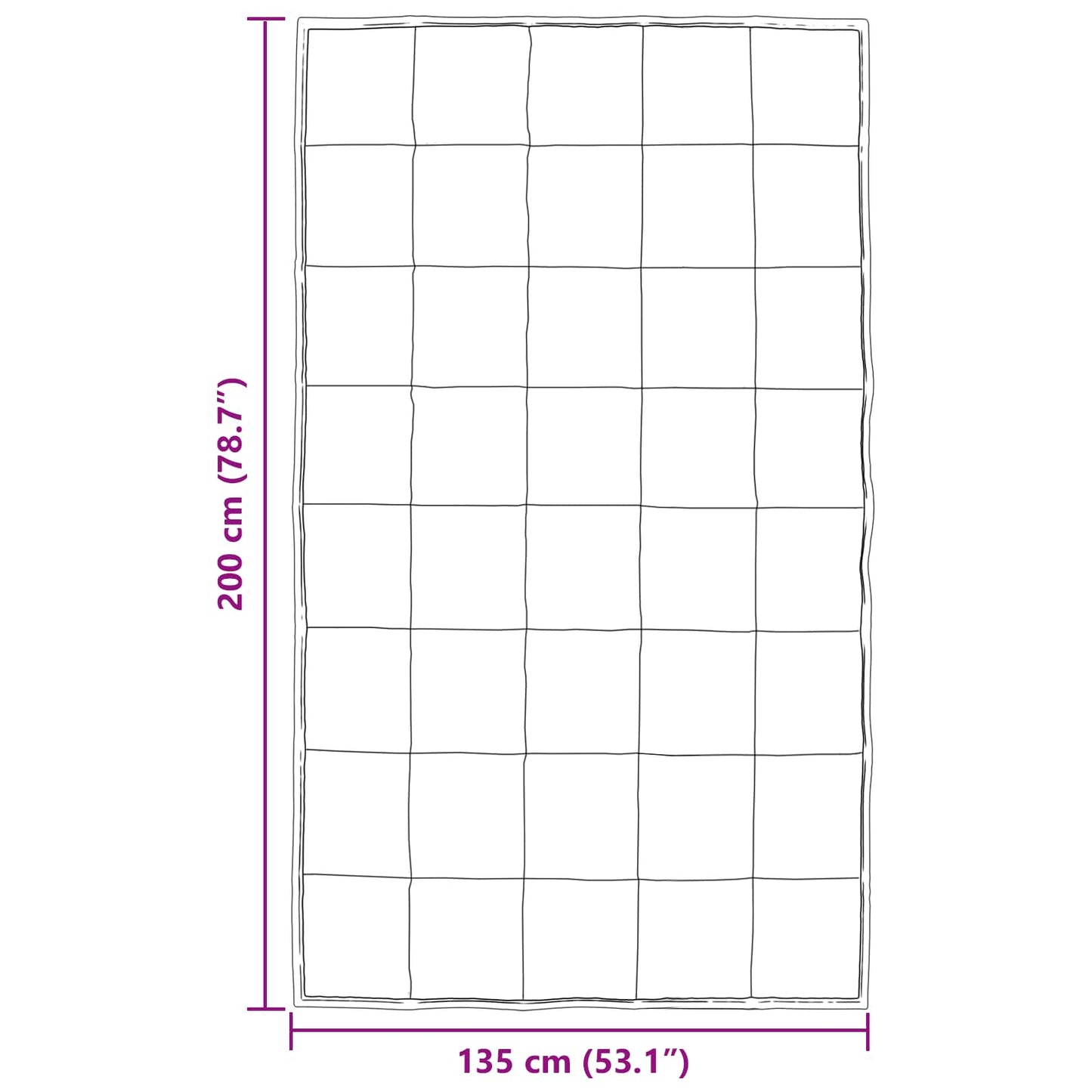 Full Year Duvet 135 x 200 cm 300 gsm Gold