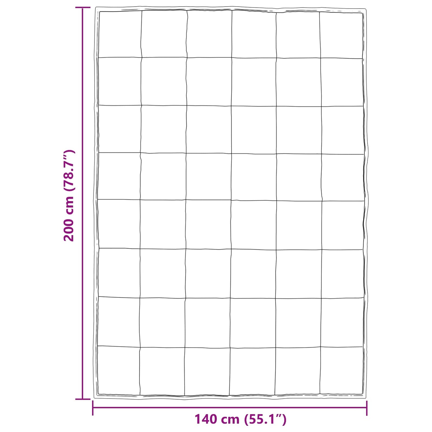 Full Year Duvet 140 x 200 cm 300 gsm Black