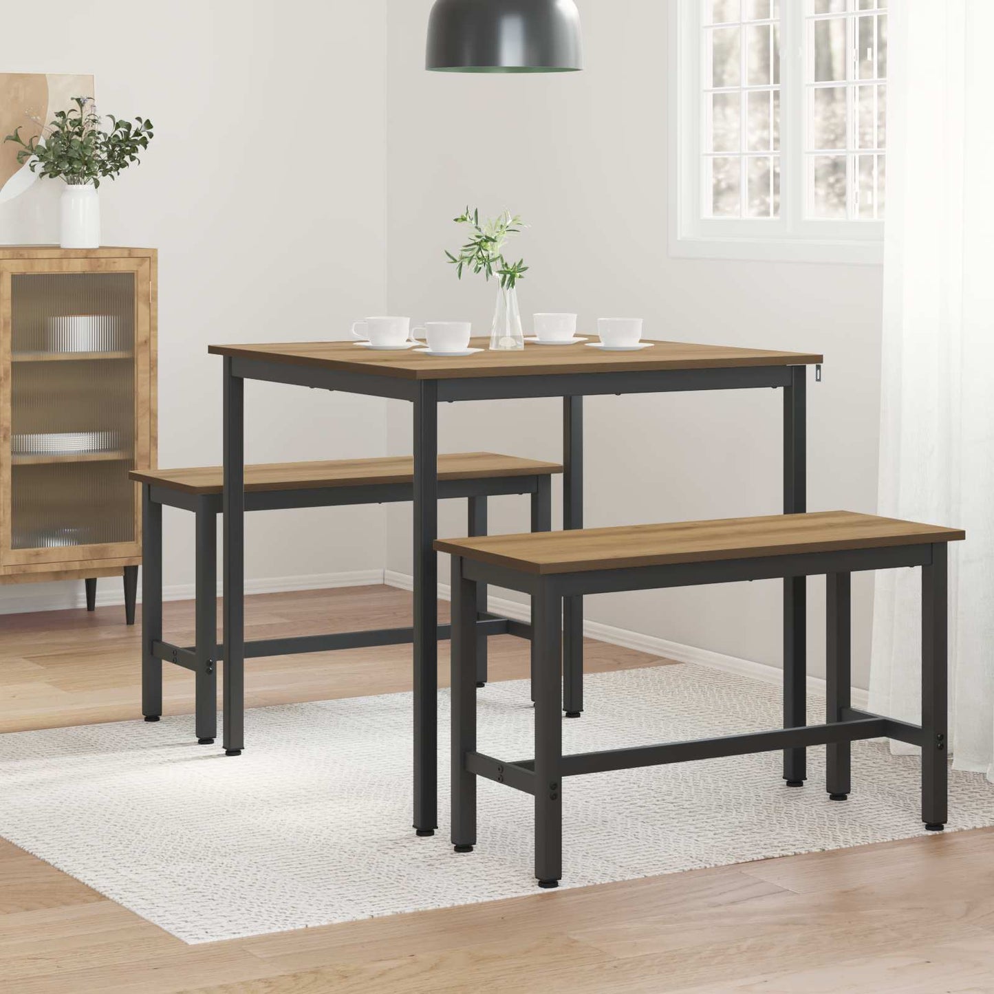 Dining Tables 80 x 80 x 75 cm Engineered Wood Artisan Oak