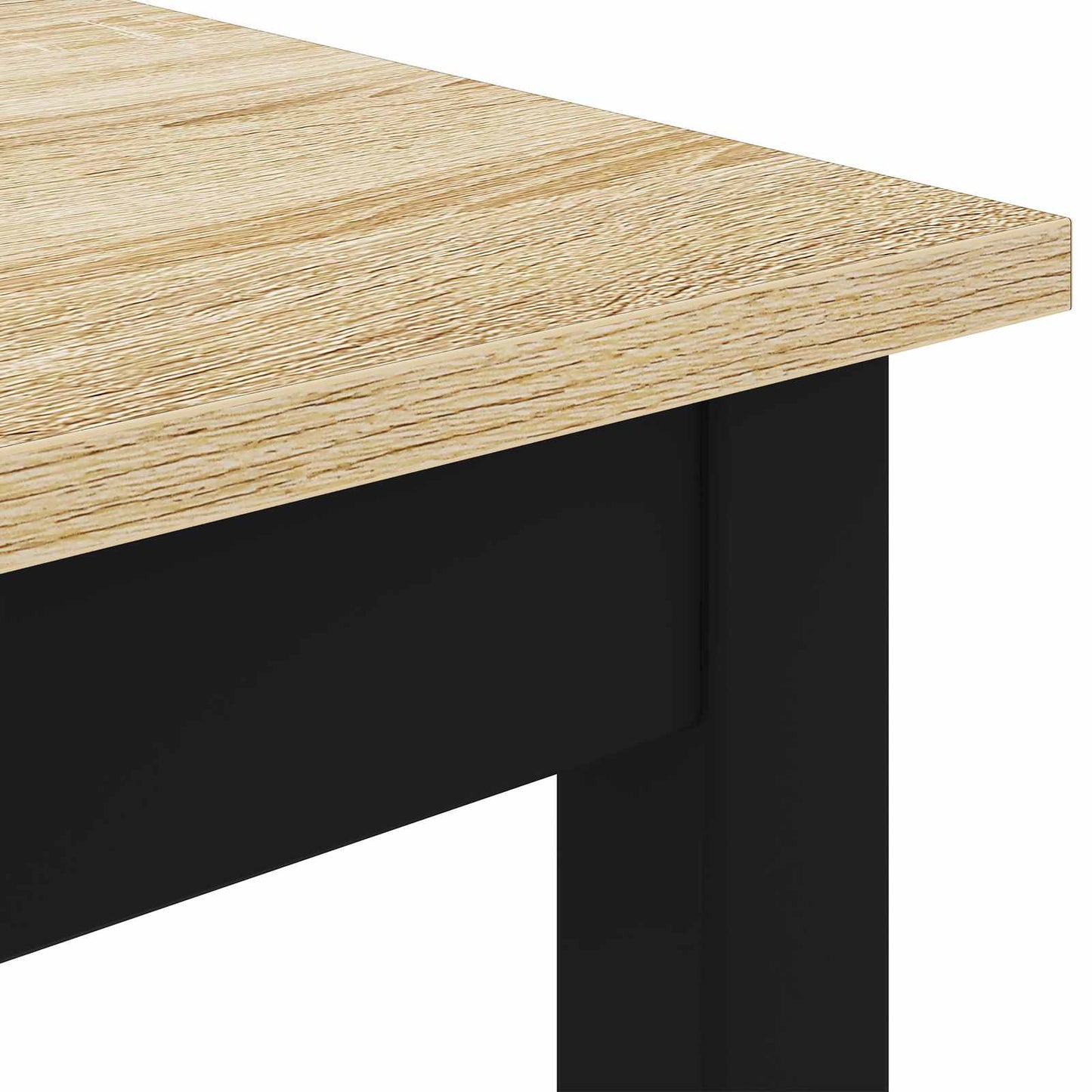 Standing Bar Table Engineered Wood Square