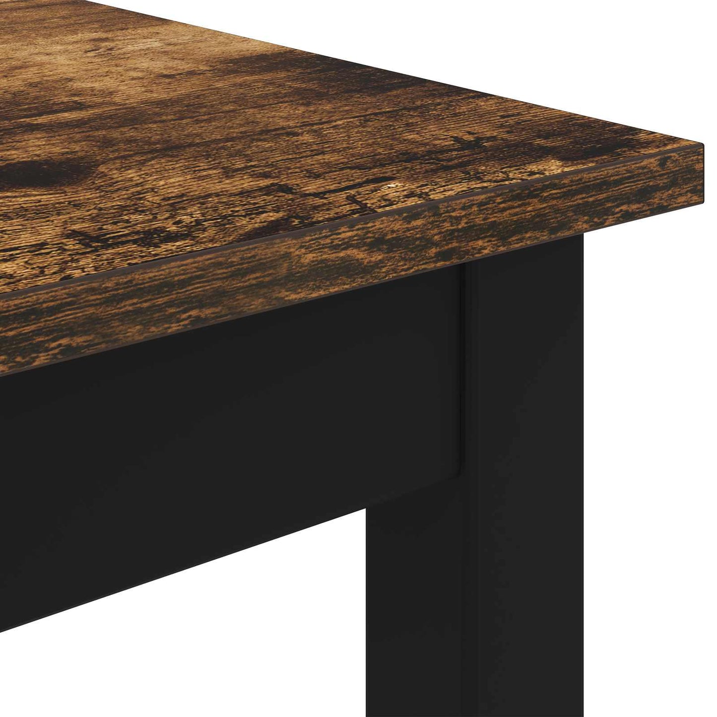 Standing Bar Table Engineered Wood Square