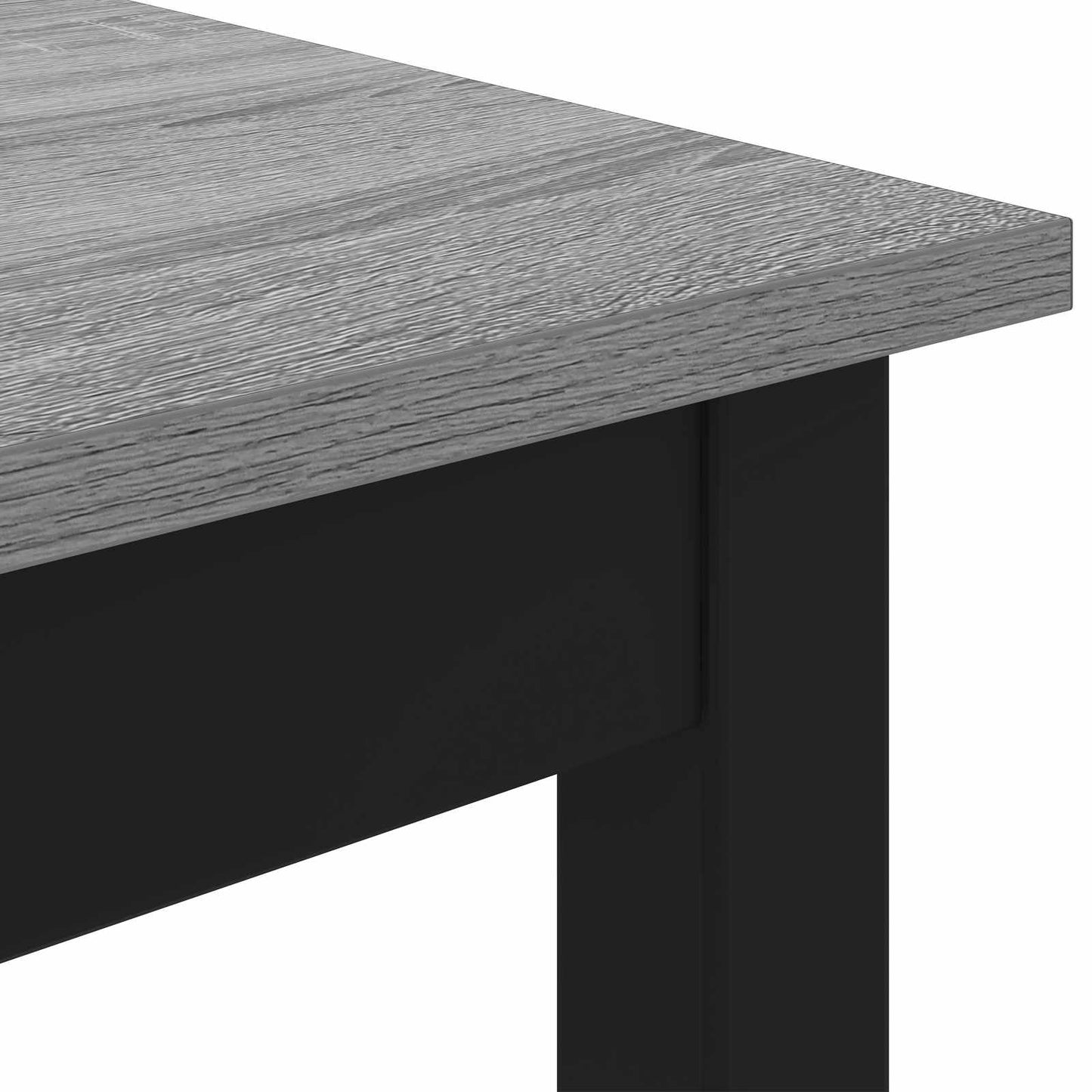 Standing Bar Table Engineered Wood Square