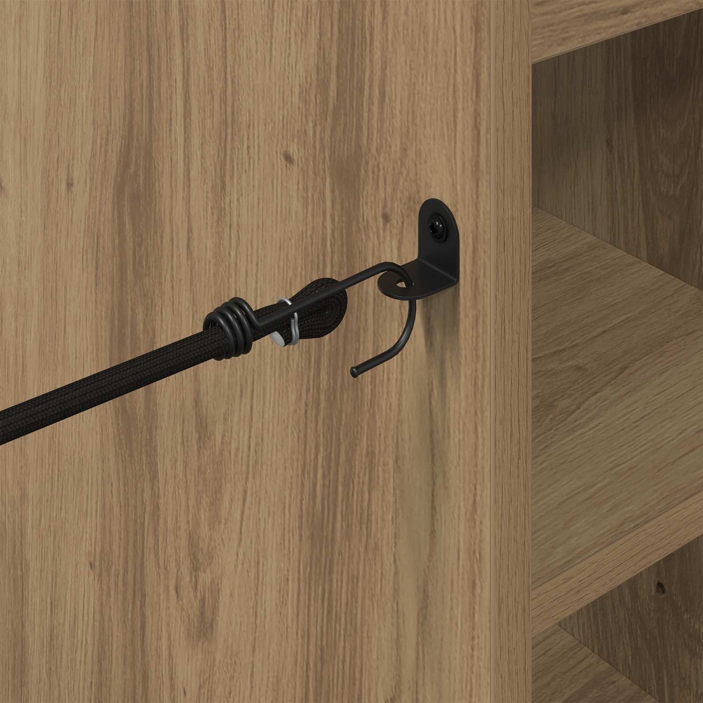 Golf Cabinet with Wheel Plain Artisan Oak 65 x 45 x 98 cm