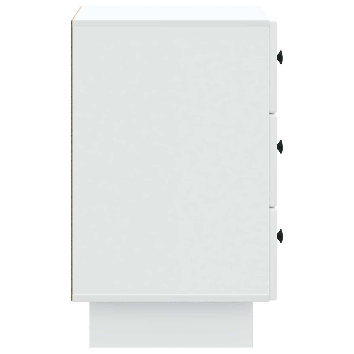 Bedside Cabinet White 43 x 41 x 66.5 cm Engineered Wood