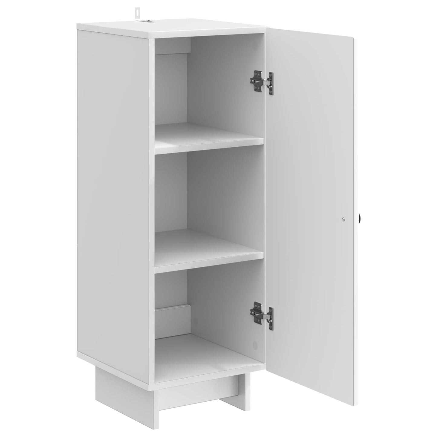 Sideboard High Gloss White 33 x 34.5 x 90 cm Engineered Wood