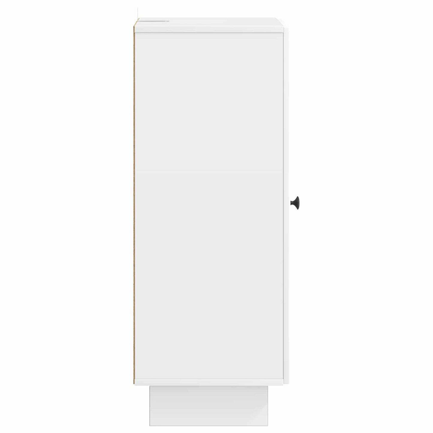 Sideboard High Gloss White 33 x 34.5 x 90 cm Engineered Wood
